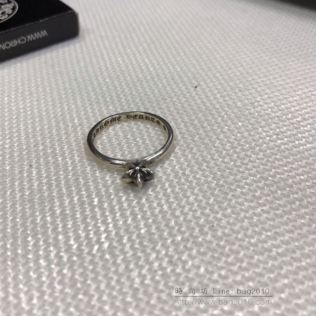 chrome hearts銀飾 克羅心六芒星尾戒戒指 925純銀 純手工製作 染黑拋光 克羅心銀戒指  gjc1982